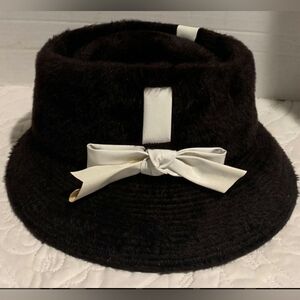 Vintage Christian Dior Chapeaux Paris- New York Faux Fur Hat Duchess Mad…